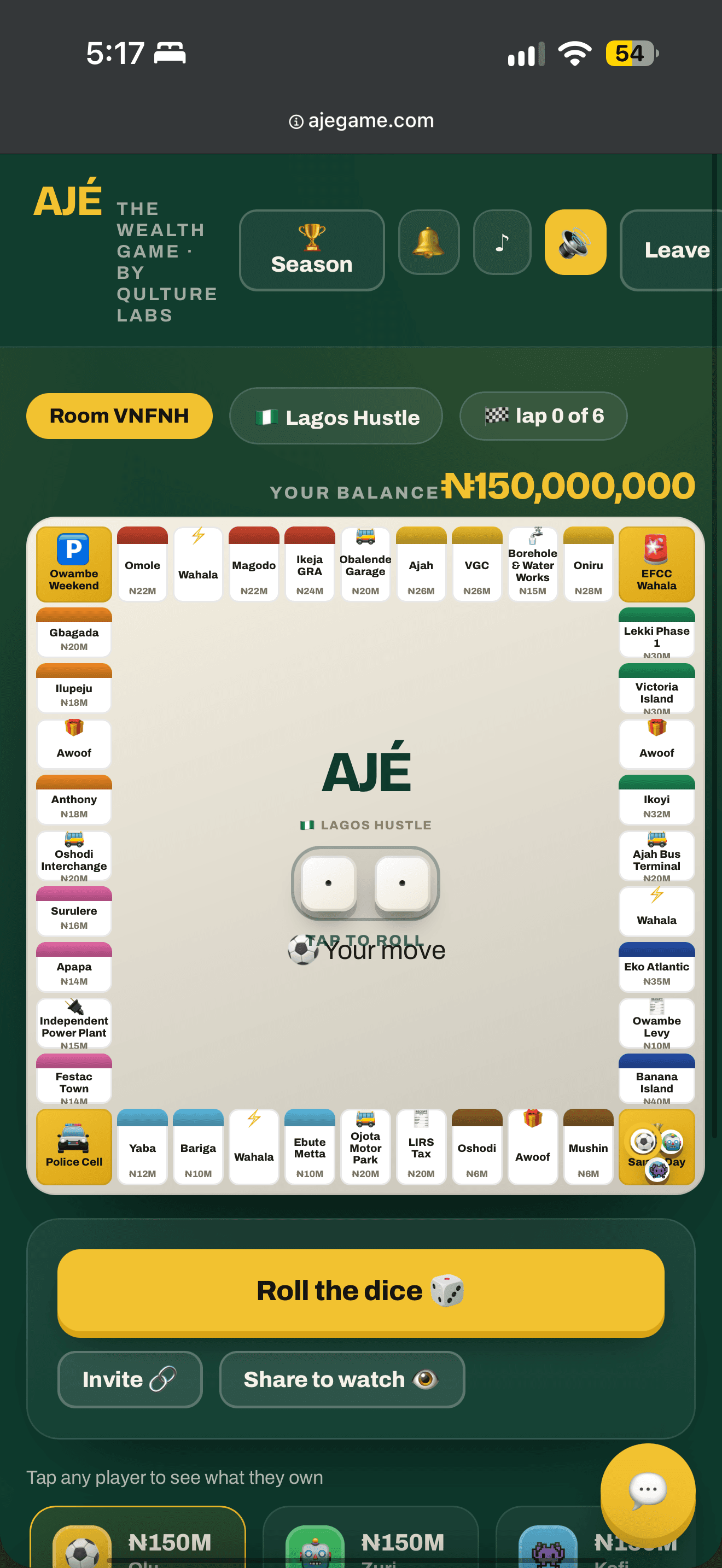 Aje game screenshot 2