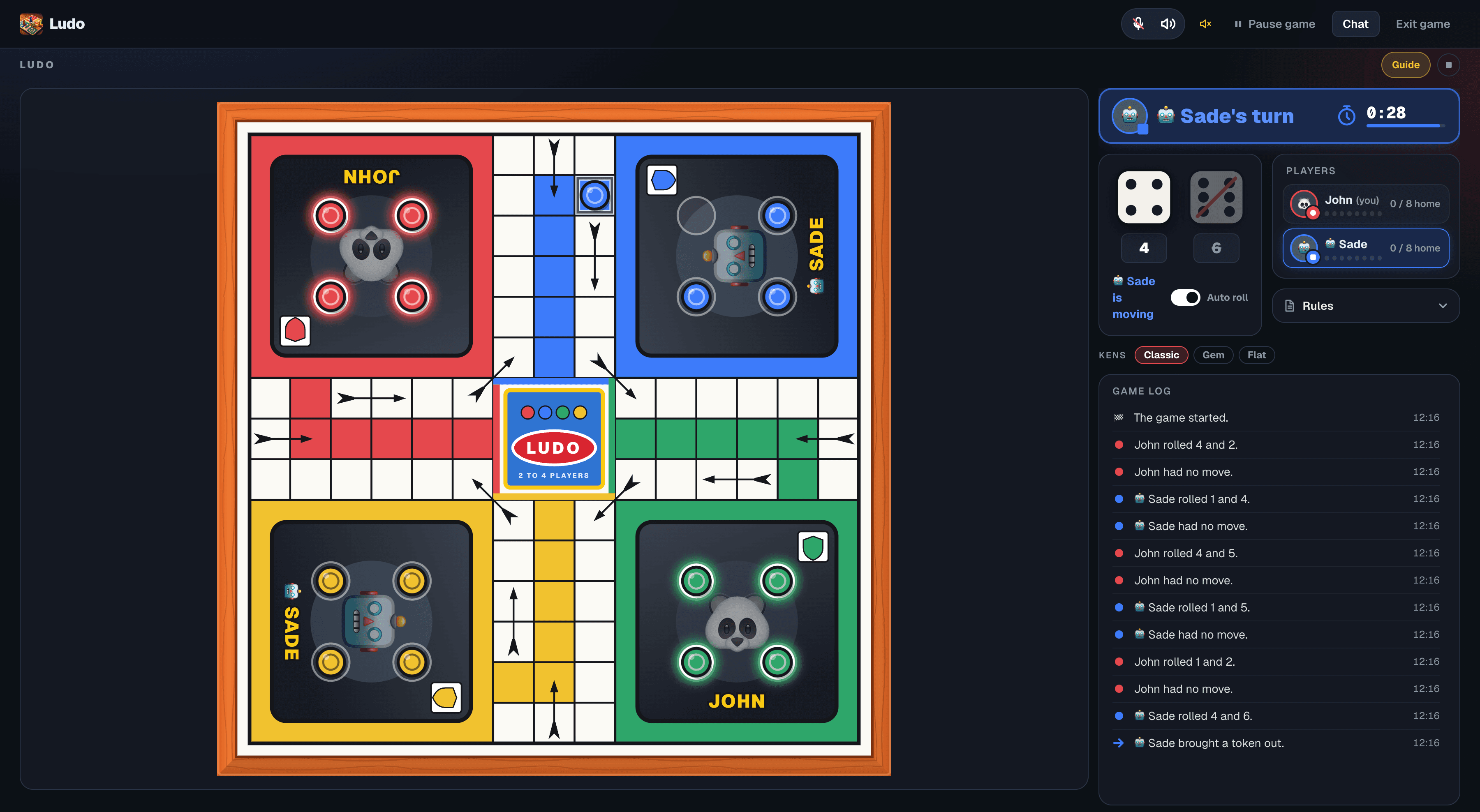 Ludo screenshot 1